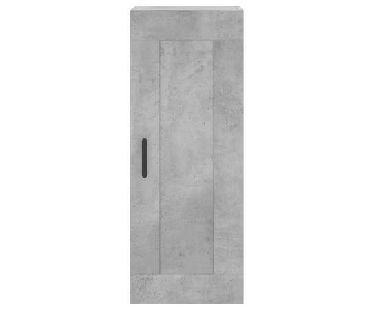Dulap de perete, gri beton, 34,5x34x90 cm, lemn prelucrat, 7 image