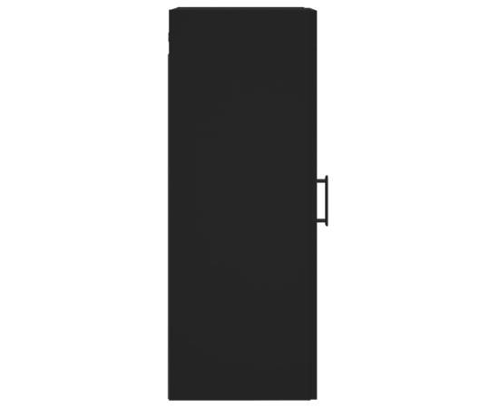 Dulap de perete, negru, 34,5x34x90 cm, lemn prelucrat, 8 image