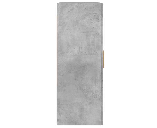 Dulapuri de perete, 2 buc., gri beton, lemn prelucrat, 8 image