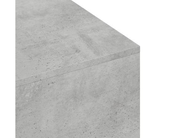 Măsuță de cafea, gri beton, 100x49,5x31 cm, lemn prelucrat, 7 image