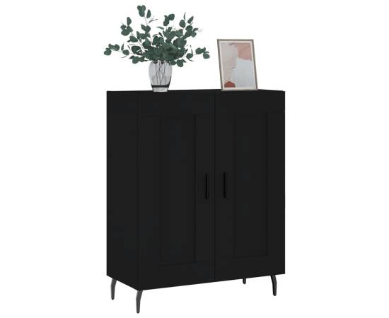 Servantă, negru, 69,5x34x90 cm, lemn compozit, 3 image