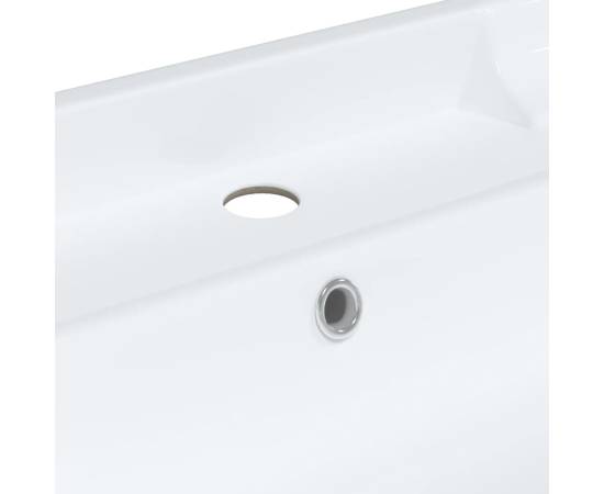 Chiuvetă de baie albă 71x48x23 cm, dreptunghiular, ceramică, 9 image