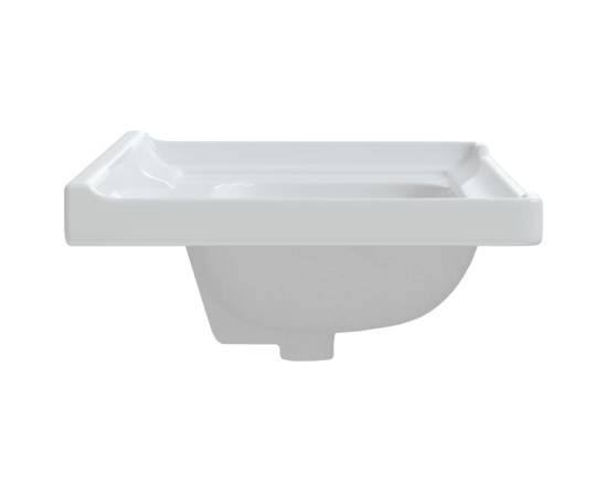 Chiuvetă de baie albă 71x48x23 cm, dreptunghiular, ceramică, 6 image