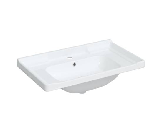 Chiuvetă de baie albă 91,5x48x19,5 cm, ovală, ceramică, 2 image