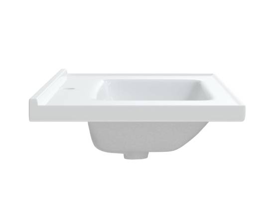 Chiuvetă de baie albă 91,5x48x19,5 cm, ovală, ceramică, 6 image