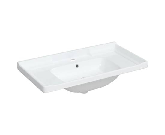 Chiuvetă de baie albă 91,5x48x23 cm, ovală, ceramică, 2 image