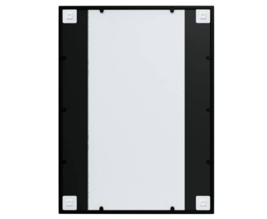 Oglinzi de perete, 2 buc., negru, 80x60 cm, metal, 6 image