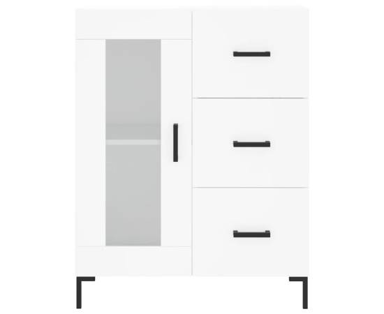 Servantă, alb, 69,5x34x90 cm, lemn compozit, 5 image
