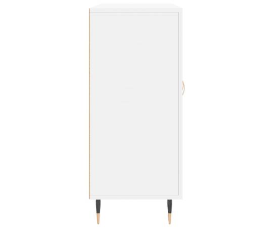 Servantă, alb, 90x34x80 cm, lemn compozit, 7 image