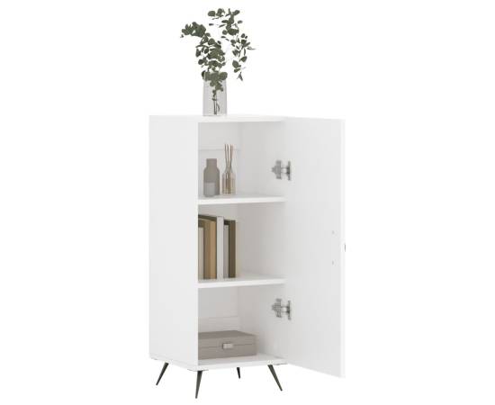 Servantă, alb, 34,5x34x90 cm, lemn compozit, 4 image
