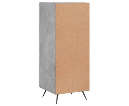 Servantă, gri beton, 34,5x34x90 cm, lemn compozit, 8 image