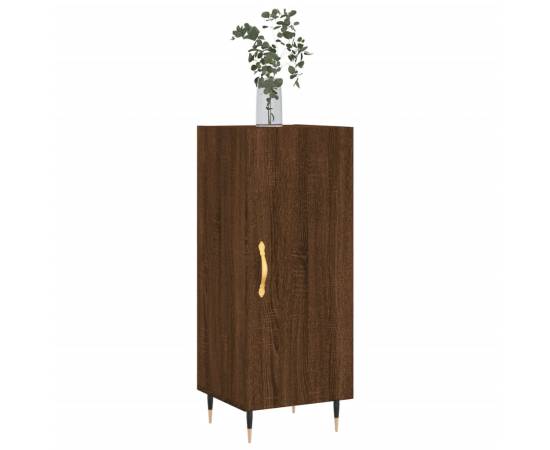 Servantă, stejar maro, 34,5x34x90 cm, lemn compozit, 3 image