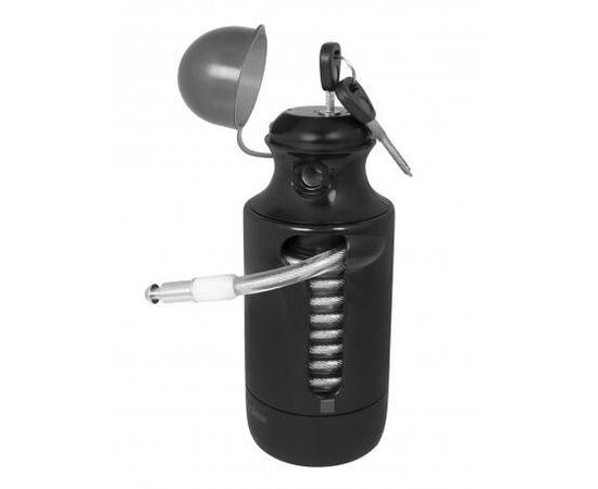 Lacăt FORCE Bottle Lock 1500x8 mm - cu cheie negru