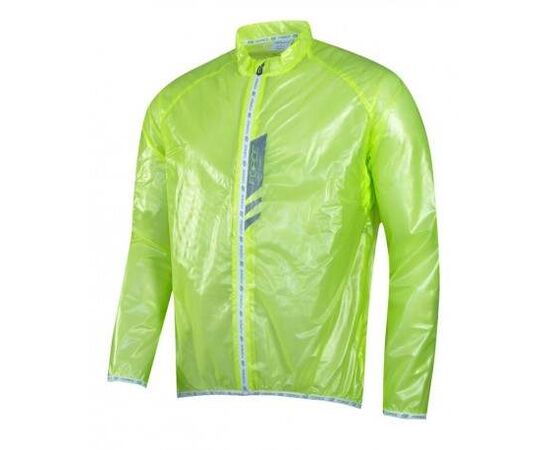 Jachetă ciclism FORCE Lightweight - verde/fluo mărime M