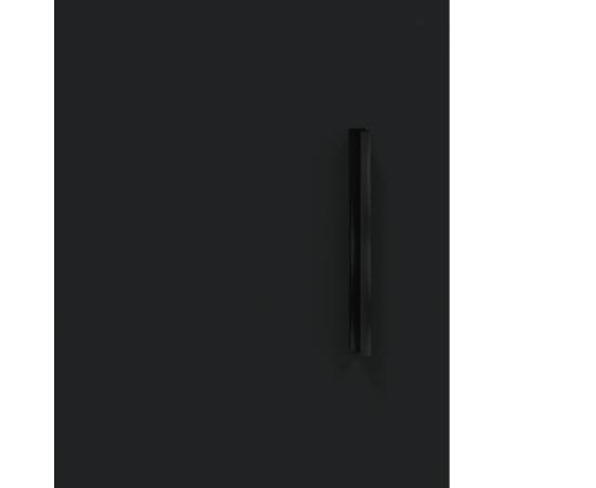 Dulap înalt, negru, 69,5x34x180 cm, lemn compozit, 10 image