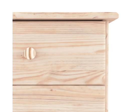 Comodă cu sertare alta, 112x35x73 cm, lemn masiv de pin, 7 image