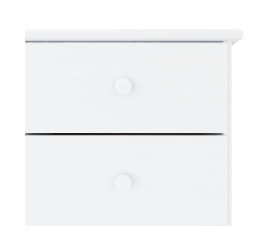 Servantă alta, alb, 112x35x73 cm, lemn masiv de pin, 7 image