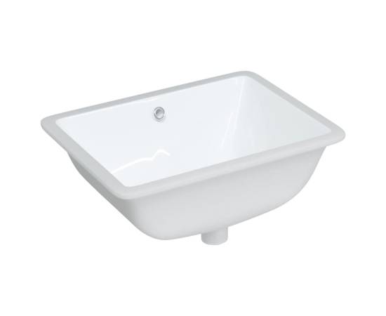 Chiuvetă de baie albă 52x38,5x19,5 cm, ovală, ceramică, 2 image