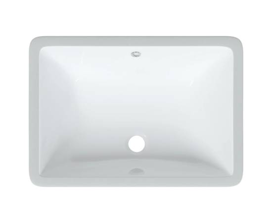 Chiuvetă de baie albă 55,5x37,5x19 cm, ovală, ceramică, 7 image