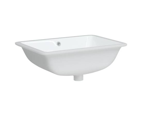 Chiuvetă de baie albă 55,5x37,5x19 cm, ovală, ceramică, 3 image