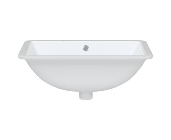 Chiuvetă de baie albă 55,5x37,5x19 cm, ovală, ceramică, 4 image