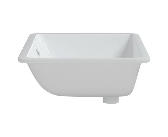 Chiuvetă de baie albă 60x40x21 cm, ovală, ceramică, 5 image