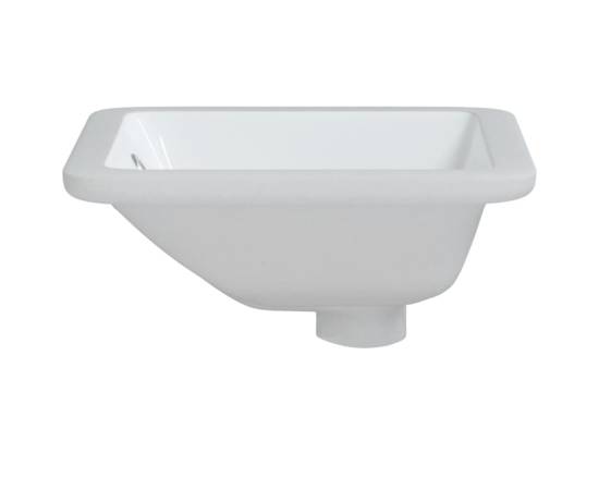 Chiuvetă de baie albă 30,5x27x14 cm, ovală, ceramică, 5 image