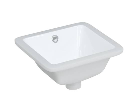 Chiuvetă de baie albă 30,5x27x14 cm, ovală, ceramică, 2 image