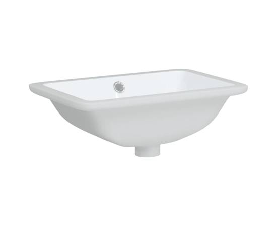 Chiuvetă de baie albă 41,5x26x18,5 cm, ovală, ceramică, 3 image
