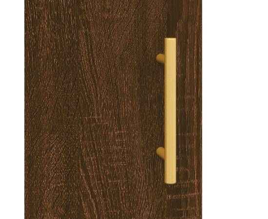 Dulap înalt, stejar maro, 34,5x34x180 cm , lemn prelucrat, 9 image