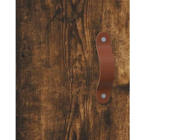 Dulapuri de perete, 2 buc., stejar afumat, lemn prelucrat, 9 image