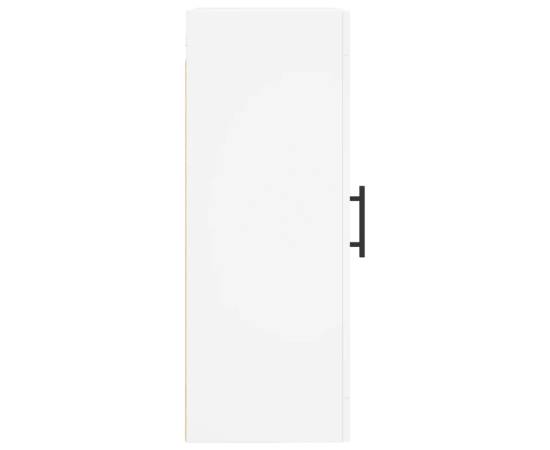 Dulap de perete, alb, 34,5x34x90 cm, lemn prelucrat, 8 image