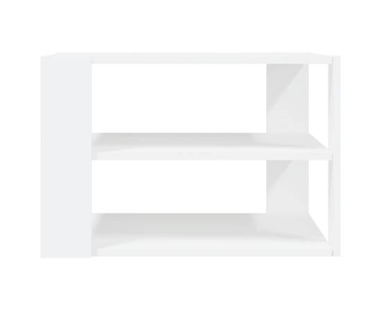Măsuță de cafea, alb, 59,5x59,5x40 cm, lemn compozit, 4 image