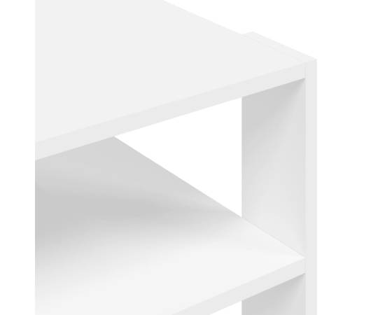 Măsuță de cafea, alb, 59,5x59,5x40 cm, lemn compozit, 7 image