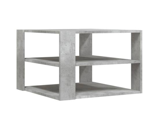 Măsuță de cafea, gri beton, 59,5x59,5x40 cm, lemn compozit, 2 image