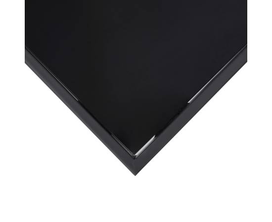 Masă de bar grădină, negru, 110x60x110 cm, sticlă securizată, 4 image