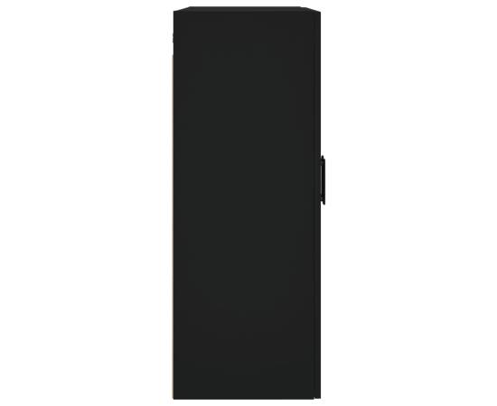 Dulapuri cu montaj pe perete, 2 buc, negru, 69,5x34x90 cm, 7 image