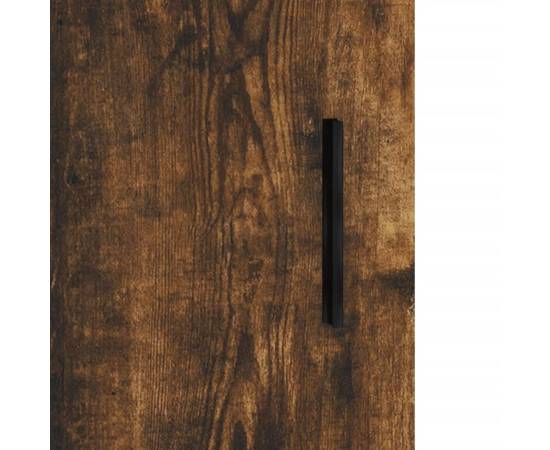 Dulapuri montate pe perete, 2 buc, stejar afumat, 69,5x34x90 cm, 10 image