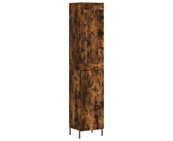 Dulap înalt, stejar fumuriu, 34,5x34x180 cm, lemn prelucrat, 2 image