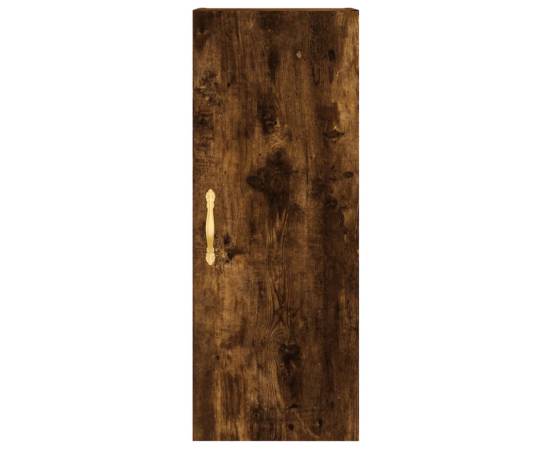 Dulap înalt, stejar fumuriu, 34,5x34x180 cm, lemn prelucrat, 8 image