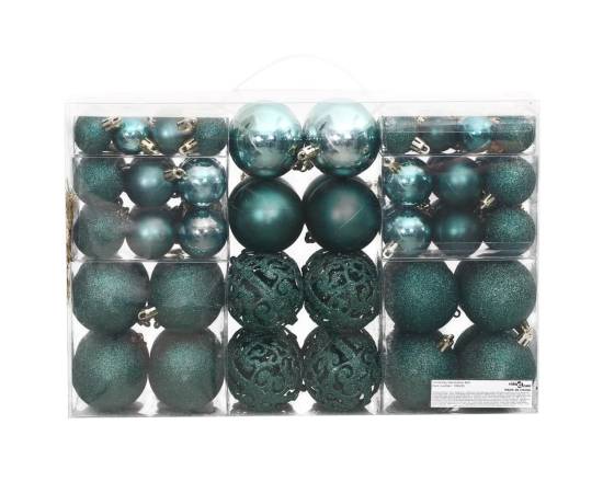 Globuri de crăciun, 100 buc, verde, 3 / 4 / 6 cm, 3 image