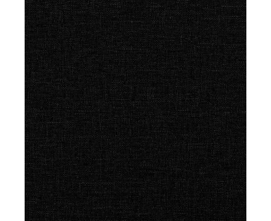 Cadru de pat, negru, 100 x 200 cm, material textil, 7 image