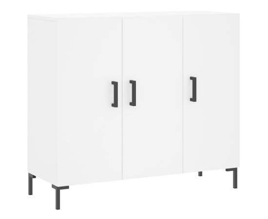 Servantă, alb, 90x34x80 cm, lemn compozit, 2 image
