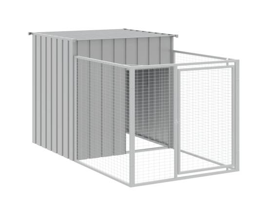 Cușcă de câine & țarc gri deschis 110x1017x110 cm, 6 image