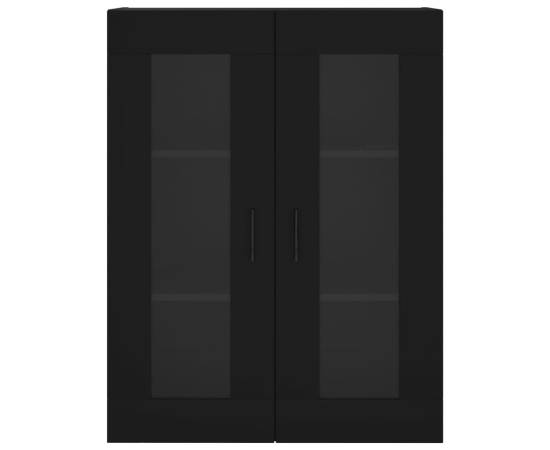 Dulap înalt, negru, 69,5x34x180 cm, lemn compozit, 6 image