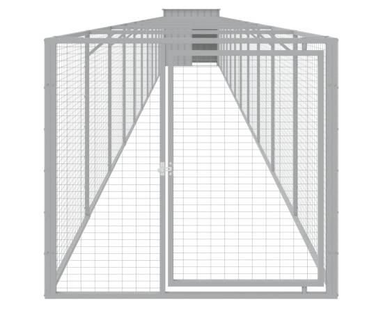 Cușcă de câine & țarc gri deschis 110x1221x110 cm, 3 image