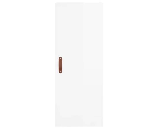 Dulap înalt, alb extralucios, 34,5x34x180 cm, lemn prelucrat, 6 image