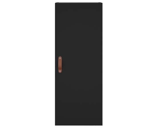 Dulap înalt, negru, 34,5x34x180 cm, lemn prelucrat, 6 image