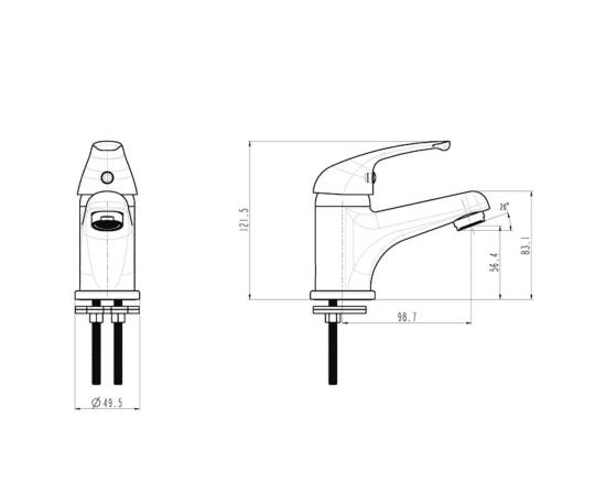 SchÜtte baterie mixer pentru chiuvetă athos, crom, 4 image