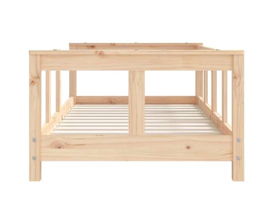 Cadru de pat pentru copii, 70x140 cm, lemn masiv de pin, 4 image